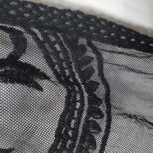 Ember lace sheer duster kimono black small - Picture 9 of 14